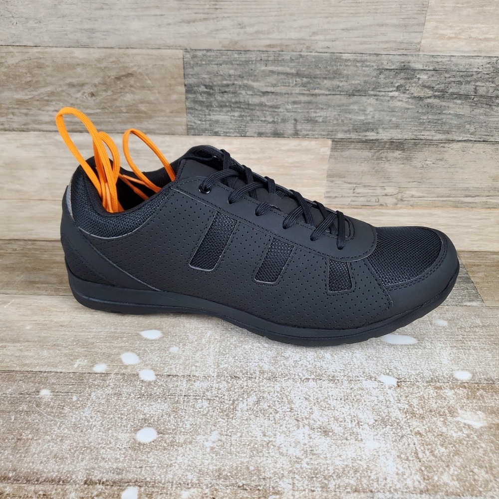 Serfas Trax MTB Mens Cycling Shoes‎ Sz 12 EU 46 Black Lace-Up Low Top Sneakers